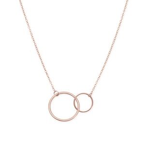 Eternity 14k Rose Gold Plated over Sterling Silver Necklace only 2 available